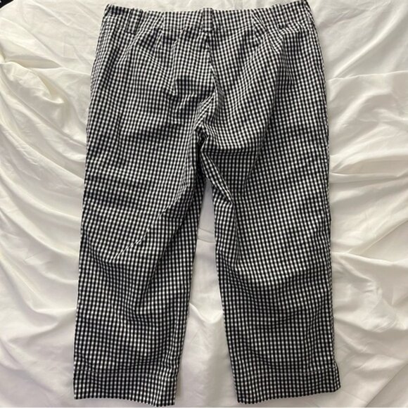 Lauren Ralph Lauren Gingham Check Ankle Pants Stretch 6 - Picture 2 of 10